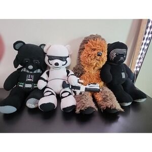 4 Build a Bear Star Wars Storm Troopers,Darth Vader,kylo Ren & Chewbacca